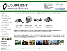 Tablet Screenshot of equipmentappraisal.com
